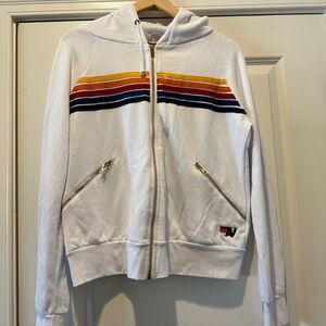 Aviator Nation 5 Stripe Hoodie - size small